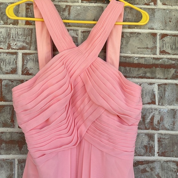 Azazie Elegant Coral Sleeveless Formal Dress - Picture 2 of 10